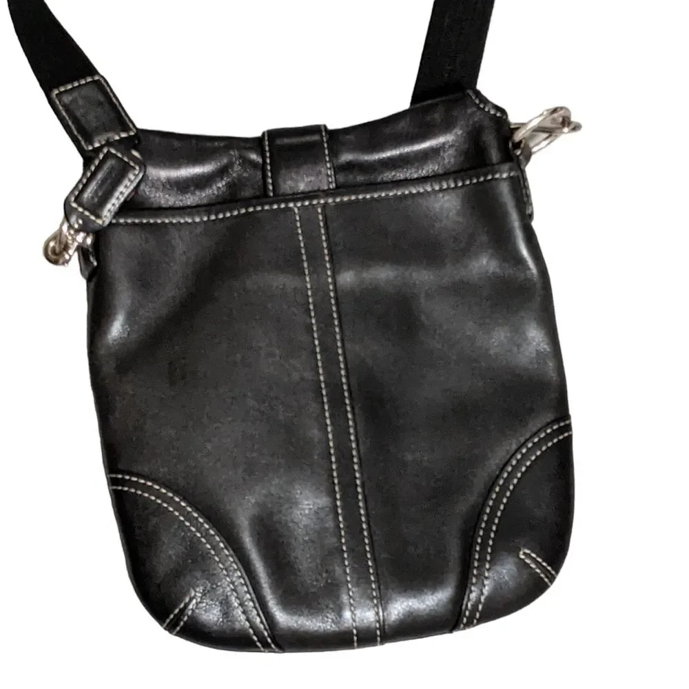 Coach leather crossbody adjustable strap - Picture 2 of 12